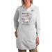 The Holiday Aisle® Easter French Bunny Flowers Cotton Apron Cotton in Gray | 30 H x 22 W in | Wayfair 1587BF15AF314248BF82509BE5A4293B