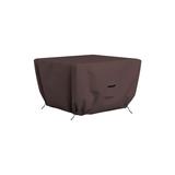 Arlmont & Co. Heavy Duty Multipurpose Outdoor Square Fire Pit Cover, Durable & UV Resistant Patio Waterproof Cover in White/Brown | Wayfair