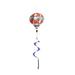 Wind & Weather Solar-Powered Balloon Twirler Garden Art Resin/Plastic | 65 H x 16 W x 16 D in | Wayfair KA8142RED