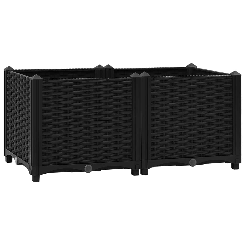 vidaXL Hochbeet 80x40x38 cm Polypropylen Image