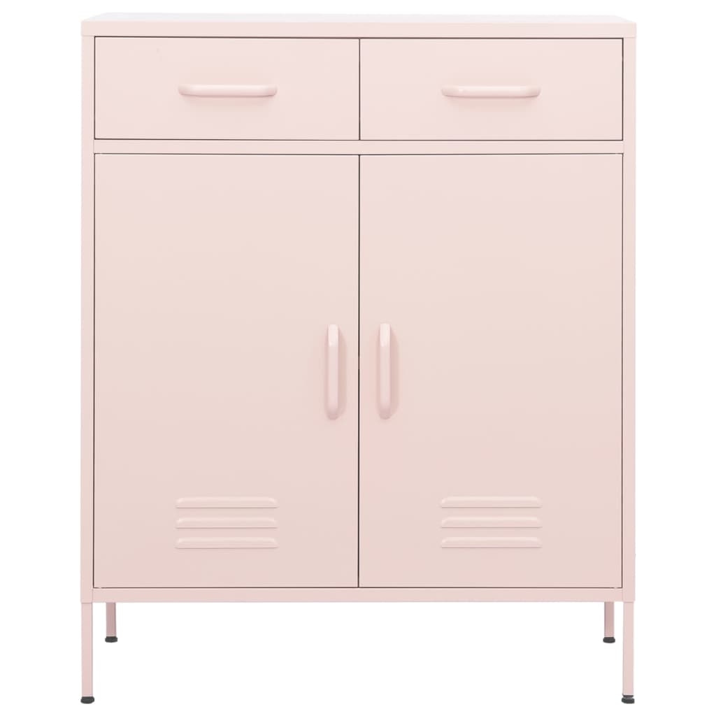 vidaXL Lagerschrank Rosa 80x35x101,5 cm Stahl Image