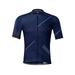 Santic Mens Bike Jersey Short Sleeve Bike Tops for Men Bicycle Jersey Bike Jersey Breathable Navy S