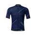 Santic Mens Bike Jersey Short Sleeve Bike Tops for Men Bicycle Jersey Bike Jersey Breathable Navy XL