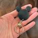 Disney Accessories | Black Mickey Mouse Silhouette Keychain 3 1/2 Inches Long | Color: Black | Size: 3 1/2 Inches