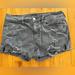 American Eagle Outfitters Shorts | American Eagle Distressed Gray Grey Wash Tomgirl Shortie Short Sz 6 | Color: Gray | Size: 6