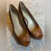 Coach Shoes | Coach Brown Leather Wedge Heels | Color: Brown | Size: 6.5