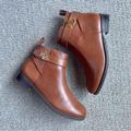 Ralph Lauren Shoes | Bonne Low Heel Ankle Boot | Color: Brown | Size: 5.5