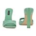 Nine West Shoes | Haveit Heeled Slide Sandals | Color: Green | Size: 8.5
