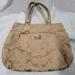 Coach Bags | Coach Poppy Signature Tote Bag Pre-Owned | Color: Cream/Tan | Size: Os