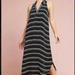 Anthropologie Dresses | Anthropologie Postmark Black Striped Maxi Dress | Color: Black/White | Size: M