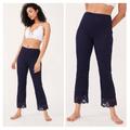 Free People Pants & Jumpsuits | Free People | Wild Laces Pull On Crop Flare Pants | Color: Blue | Size: S