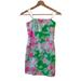 Lilly Pulitzer Dresses | Lilly Pulitzer Bow Back Pink & Green Floral Mini Dress In Size 0 | Color: Green/Pink | Size: 0