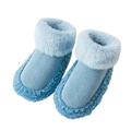 Qufokar Baby Girl Winter Boots Toddler Girls Tracksuit Toddle Footwear Winter Toddler Shoes Soft Bottom Indoor Non Slip Fleece Warm Floor Socks Shoes