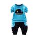 Qufokar Cute Baby Boy Outfits Youth Track Set Outfits Boys Pocket Pant Baby Set Star Cartoon Stereoscopic Tops+ Boys Outfits&Set