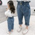 Toddler Baby Girls Boys Causal Jeans Elastic Waist Destroyed Ripped Jeans Pants