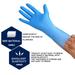 Biekopu 100PCS Disposable Gloves Multi-Purpose Nitrile Powder-Free Non-Sterile Gloves For Home Office Industry