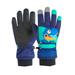 Qufokar Cymbal Gloves Marching Toddler Girl Gloves Children Ski Gloves Boys Winter Style Plush Thick Warm Waterproof Little Cartoon Bike