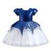 Kids Toddler Baby Girls Spring Summer Floral Cotton Short Sleeve Glitter Princess Dress Special Occassion Dress Clothes Girls Party Dresses Size 10-12 Flippy Dress for Girls