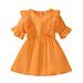 Qufokar Tinker Bell Dress 2T Thanksgiving Outfit Girl Toddler Kids Girls Sleeveless Cute Ruffle Mesh Tulle Ball Gown Princess Dress