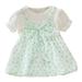 Dress Girl Long Sleeve Christmas Dresses for Toddler Girl Toddler Girls Short Sleeve Bowknot Dress Dot Prints Dress Princess Dress Clothes Girls Sleeveless Dress Size 6 One Year Old Dresses for Girls