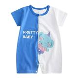 Qufokar Baby Biys Newborn Gifts Summer Clothes for Toddler Boys Children Baby Boys Girls Cartoon Romper Short Sleeve Cute Animals Jumpsuit Outfits Clothes