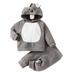 Qufokar Western Baby Pants Set Boy Baby Baby Boys Girls Long Sleeve Fleece Cute Cartoon Animals Ear Hooded Sweatshirt Tops Blouse Solid Pants Trousers Outfits Set 2Pcs