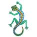 OUNONA Wall Decor Art Metal Hanging Lizard Sculpture Garden Gecko Outdoor Animal Statue Patio Porch Figurine Bedroom Backyard