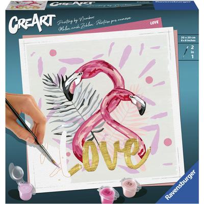 Malen nach Zahlen RAVENSBURGER "CreArt, Love", bunt, Malvorlagen, KinderB:20cm H:20cm, Made in Europe, B:20cm H:20cm Image