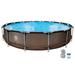 Avenli 14ft x 33 Rattan Series Round Steel Frame Above-Ground Swimming Pool