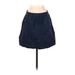 Gap Casual A-Line Skirt Mini: Blue Print Bottoms - Women's Size X-Small