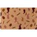 The Holiday Aisle® Montessa Easter Eggs 30" x 18" Non-Slip Outdoor Doormat Coir in Brown | 30 H x 18 W x 1 D in | Wayfair