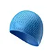 Bonnet de piscine élastique en silicone respirant et confortable utile pour la douche