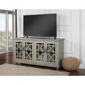 "Martin Svensson Home Elegant 63"" TV Stand in Antique Silver - Martin Svensson 91004"