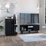 Chicago 2 Piece Living Room Set, Bar Cart and TV Stand - Depot E-Shop CLIV2