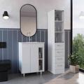 Montana 2 Piece Bathroom Set, Bathroom Vanity and Linen Cabinet - Depot E-Shop CBAT54