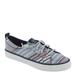 Sperry Top-Sider Crest Vibe Seacycled Chambray Stripes - Womens 7.5 Navy Oxford Medium