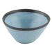 GET B-80-GBL Pottery Market 8 oz Round Melamine Salad/Soup Bowl, Speckled Grayish Blue w/ Black Trim