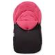 Car Seat Footmuff / Cosy Toes Compatible with Phil & Teds - Dark Pink