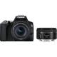 CANON EOS 250D DSLR Camera with EF-S 18-55 mm f/3.5-5.6 III & EF 50 mm f/1.8 STM Lens