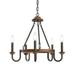 Kichler 82360 - Barret 22 5 Light Anvil Iron Farmhouse Candlestick Chandelier