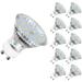 Led Gu10 5W 60W Equivalent 600Lm Warm White 2700K 120Â° Wide Beam Led Spot Light Bulbs Pack Of 10