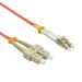 Cable Central LLC (5 Pack) 5m LC/UPC SC/UPC OM1 Multimode Duplex OFNR 2.0mmFiber Optic Patch Cable - 16.4 Feet