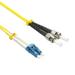 Cable Central LLC (5 Pack) 1m LC/UPC-ST/UPC Singlemode Duplex OFNR 2.0mm Fiber Optic Patch Cable - 3.2 Feet