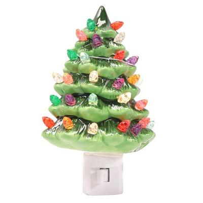 RAZ Imports 55086 - 6" VINTAGE GREEN TREE NIGHT LIGHT (4319167) Christmas Night Light