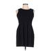 Xtraordinary Casual Dress - A-Line: Black Solid Dresses - Women's Size 12