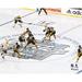Patrice Bergeron Boston Bruins Unsigned Wins the Opening Face-Off of 2023 NHL Winter Classic Photograph
