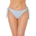 Plus Size Women's Elite Bikini Bottom by Swimsuits For All in Ribbed Light Blue (Size 6)