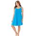 Plus Size Women's Sleeveless Terry Lounger by Dreams & Co. in Pool Blue (Size M)