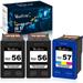 Remanufactured Ink Cartridge Replacement for HP 56 & 57 C9321BN C6656AN C6657AN for Deskjet 5850 5650 5150