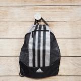 Adidas Bags | Adidas Lightweight Drawstring Gray Black Mesh Backpack | Color: Black/Gray | Size: 18"X 13"